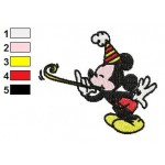 Mickey Mouse Happy BirthDay Embroidery Design